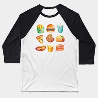 Kawaii Food Baseball T-Shirt